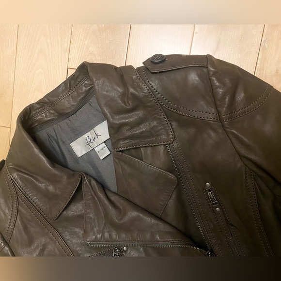 Danier Genuine Leather Insulated Jacket, Removable Fur Trim - Picture 3 of 15